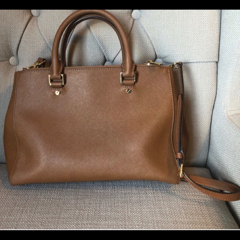 🎁Michael Kor beautiful style Sutton Mid Satchel Crossbody Purse - Picture 5 of 8